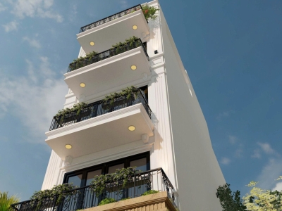 Nhà phố 4 tầng tum - Phong cách tân cổ điển hiện đại