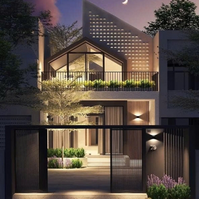 Mẫu nhà 2 tầng trẻ trung và hiện đại Mẫu nhà 2 tầng trẻ trung và hiện đại